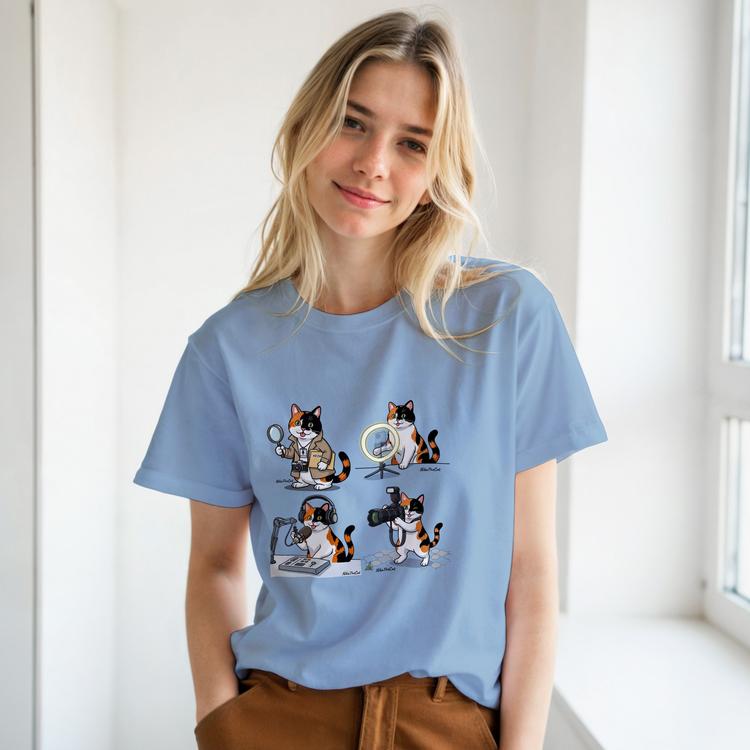 Women's blue t-shirt